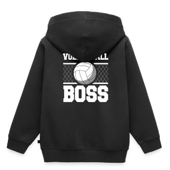 Volleyball Beach Volleyball - Kids Premium Organic Hoodie - black - Back - AI Model Kid Male (0cm)