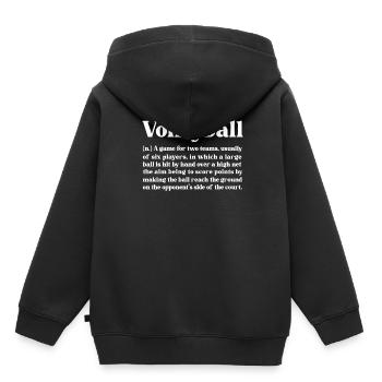 Volleyball Beach Volleyball - Kids Premium Organic Hoodie - black - Back - AI Model Kid Male (0cm)