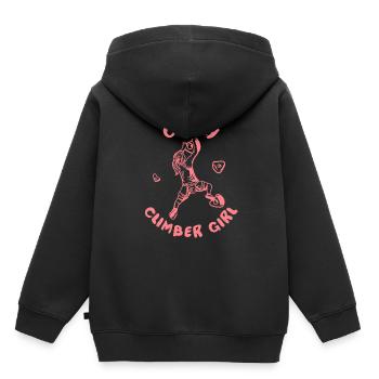 Klettern Bergsport Kletterer - Kinder Premium Organic Hoodie - Schwarz - Hinten - AI Model Kid Male (0cm)