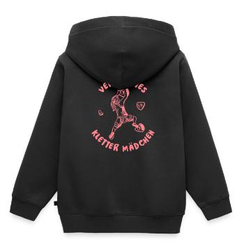 Klettern Bergsport Kletterer - Kinder Premium Organic Hoodie - Schwarz - Hinten - AI Model Kid Male (0cm)