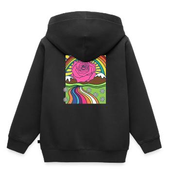 Rose Roses Rose Garden Jardinier - Sweat Premium à capuche enfant bio - noir - Dos - AI Model Kid Male (0cm)