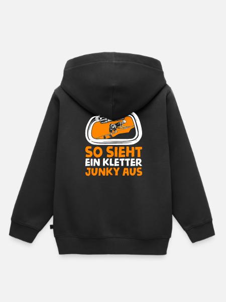 Klettern Bergsport Kletterer - Kinder Premium Organic Hoodie - Schwarz