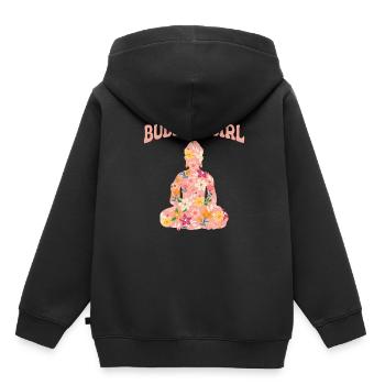 Bouddhisme bouddhiste de Bouddha - Sweat Premium à capuche enfant bio - noir - Dos - AI Model Kid Male (0cm)