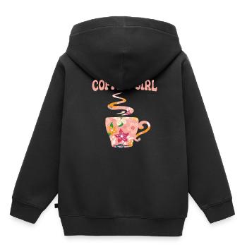 Coffee Coffee Drinker Coffee Lovers - Kids Premium Organic Hoodie - black - Back - AI Model Kid Male (0cm)
