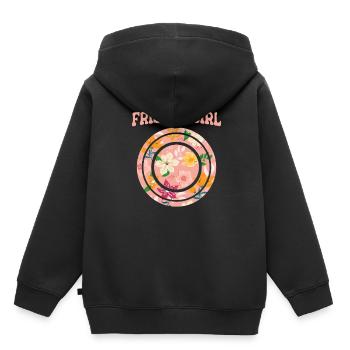 Frisbee - Kinder Premium Organic Hoodie - Schwarz - Hinten - AI Model Kid Male (0cm)