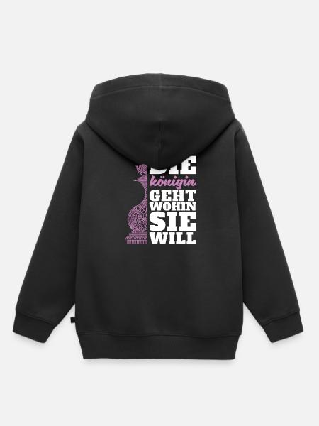 Schach Schachfigur - Kinder Premium Organic Hoodie - Schwarz