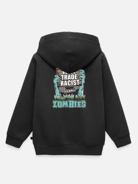 Anti-racism - Kids Premium Organic Hoodie - black