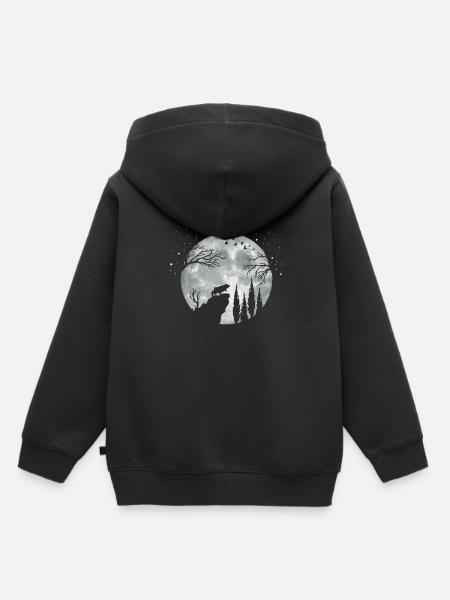 Frosch Frösche Amphibie - Kinder Premium Organic Hoodie - Schwarz
