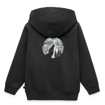 Tigre - Sweat Premium à capuche enfant bio - noir - Dos - AI Model Kid Male (0cm)