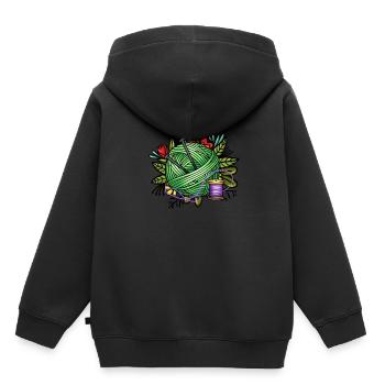 Knit - Kids Premium Organic Hoodie - black - Back - AI Model Kid Male (0cm)