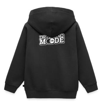 Batterie Batteur Batteur - Sweat Premium à capuche enfant bio - noir - Dos - AI Model Kid Male (0cm)
