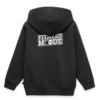 Fitness Training Gym Workout Poids - Sweat Premium à capuche enfant bio - noir - Dos - AI Model Kid Male (0cm)