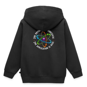 Physicien physicien - Sweat Premium à capuche enfant bio - noir - Dos - AI Model Kid Male (0cm)