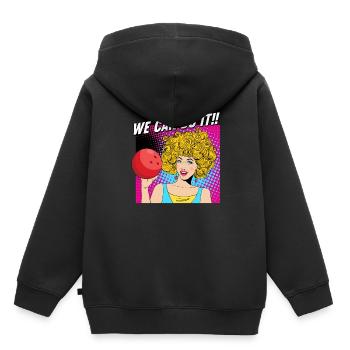 Bowling - Kinder Premium Organic Hoodie - Schwarz - Hinten - AI Model Kid Male (0cm)