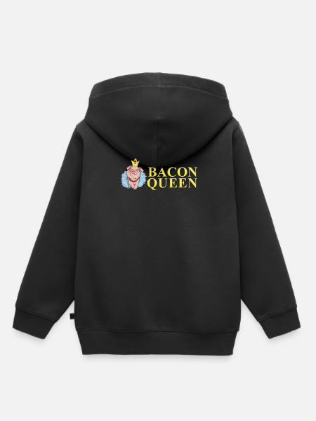 Bacon Speck Frühstück - Kinder Premium Organic Hoodie - Schwarz