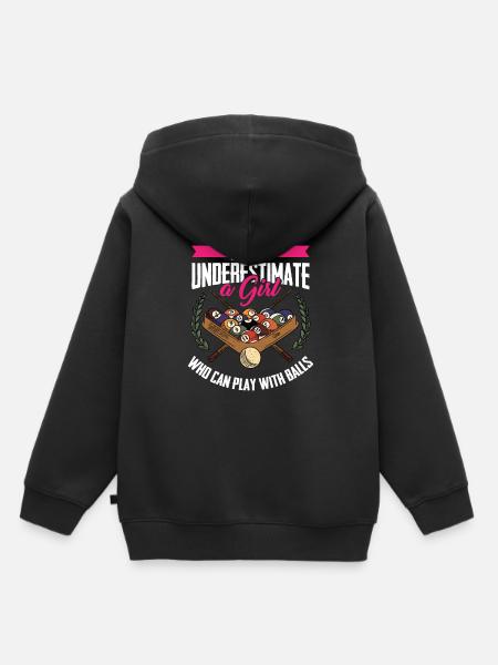 Billard 8-Ball - Kinder Premium Organic Hoodie - Schwarz