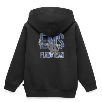 hélicoptère Pilote d’hélicoptère - Sweat Premium à capuche enfant bio - noir - Dos - AI Model Kid Male (0cm)