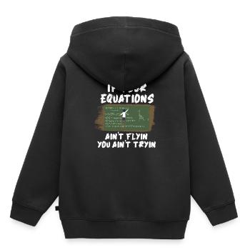 Mathématiques Mathématiques - Sweat Premium à capuche enfant bio - noir - Dos - AI Model Kid Male (0cm)