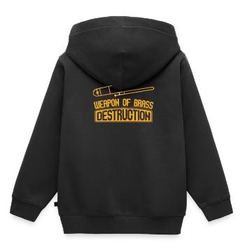 Jazz - Sweat Premium à capuche enfant bio - noir - Dos - AI Model Kid Male (0cm)