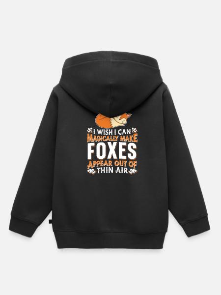 Fuchs - Kinder Premium Organic Hoodie - Schwarz