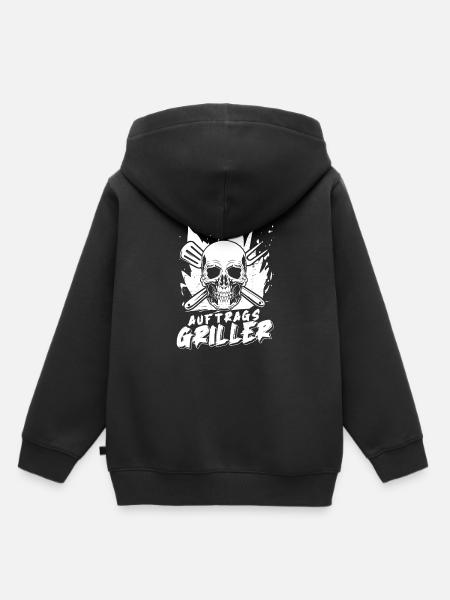 Grillen Grillmeister BBQ - Kinder Premium Organic Hoodie - Schwarz