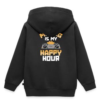 Tontechniker Sound Audio Engineer - Kinder Premium Organic Hoodie - Schwarz - Hinten - AI Model Kid Male (0cm)