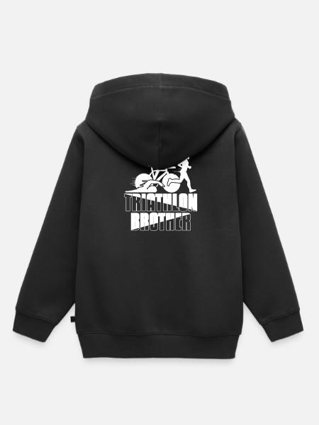 Triathlon - Sweat Premium à capuche enfant bio - noir