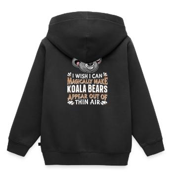 Koala Koala Bear - Kids Premium Organic Hoodie - black - Back - AI Model Kid Male (0cm)