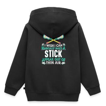 Lacrosse - Sweat Premium à capuche enfant bio - noir - Dos - AI Model Kid Male (0cm)