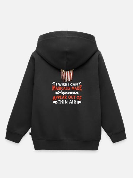 Popcorn - Kinder Premium Organic Hoodie - Schwarz