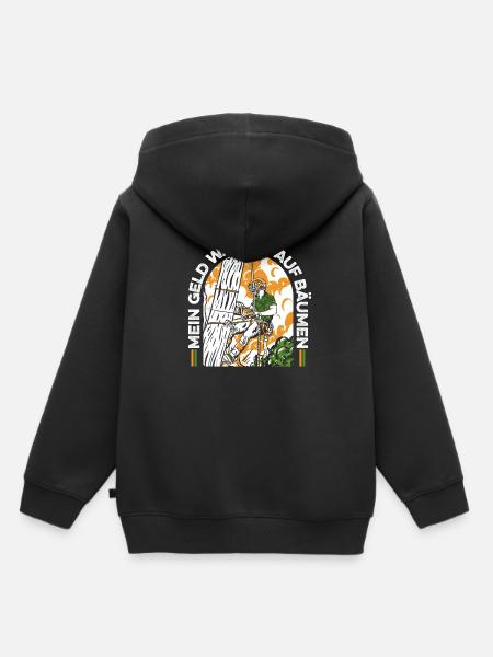 Baumklettern Baumpfleger Arborist Baumkletterer - Kinder Premium Organic Hoodie - Schwarz