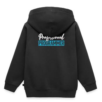 Programmer Coder Software Developer - Kids Premium Organic Hoodie - black - Back - AI Model Kid Male (0cm)