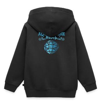 Pierres précieuses - Sweat Premium à capuche enfant bio - noir - Dos - AI Model Kid Male (0cm)
