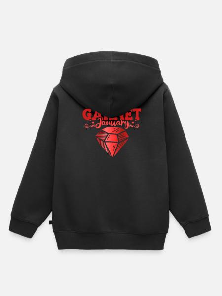 Edelsteine - Kinder Premium Organic Hoodie - Schwarz