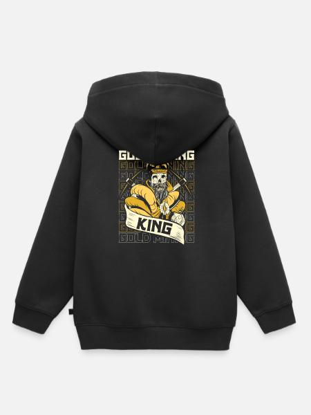 Goldbergbau Goldmine - Kinder Premium Organic Hoodie - Schwarz