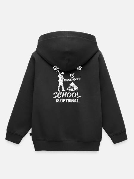 Goldbergbau Goldmine - Kinder Premium Organic Hoodie - Schwarz