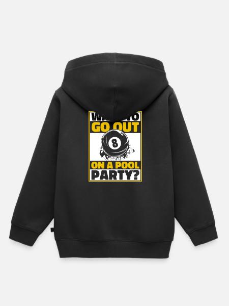 Billard 8-Ball - Kinder Premium Organic Hoodie - Schwarz