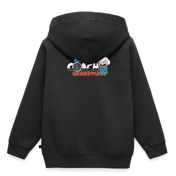 Tir à l’arc Flèche Tir à l’arc Tir à l’arc - Sweat Premium à capuche enfant bio - noir - Dos - AI Model Kid Male (0cm)