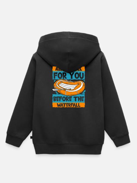 Rafting Wildwasser Kanu Kajak - Kinder Premium Organic Hoodie - Schwarz