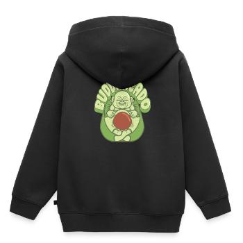Bouddhisme bouddhiste de Bouddha - Sweat Premium à capuche enfant bio - noir - Dos - AI Model Kid Male (0cm)
