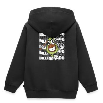 Billard 8 boules - Sweat Premium à capuche enfant bio - noir - Dos - AI Model Kid Male (0cm)