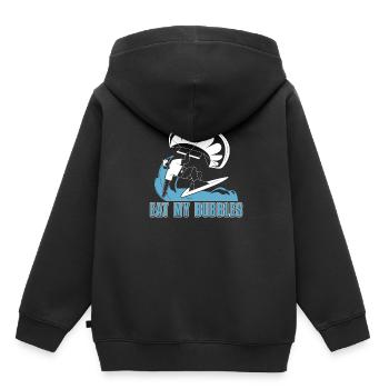 Kitesurfing Kiteboarding Kite Kite Kiten - Kids Premium Organic Hoodie - black - Back - AI Model Kid Male (0cm)
