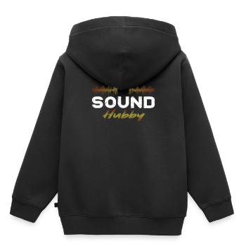 Tontechniker Sound Audio Engineer - Kinder Premium Organic Hoodie - Schwarz - Hinten - AI Model Kid Male (0cm)