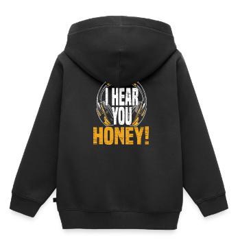 Tontechniker Sound Audio Engineer - Kinder Premium Organic Hoodie - Schwarz - Hinten - AI Model Kid Male (0cm)