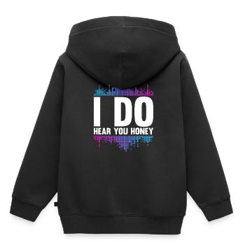 Tontechniker Sound Audio Engineer - Kinder Premium Organic Hoodie - Schwarz - Hinten - AI Model Kid Male (0cm)