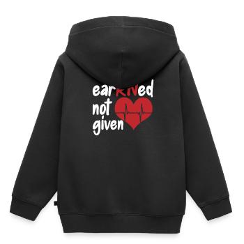 Infirmier - Sweat Premium à capuche enfant bio - noir - Dos - AI Model Kid Male (0cm)