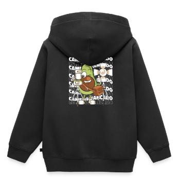 Kameramann - Kinder Premium Organic Hoodie - Schwarz - Hinten - AI Model Kid Male (0cm)