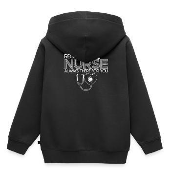 Infirmier - Sweat Premium à capuche enfant bio - noir - Dos - AI Model Kid Male (0cm)