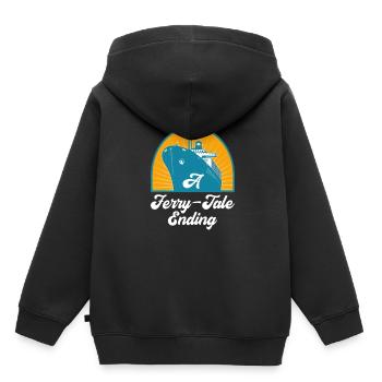 Seglen Segelboot Segler - Kinder Premium Organic Hoodie - Schwarz - Hinten - AI Model Kid Male (0cm)