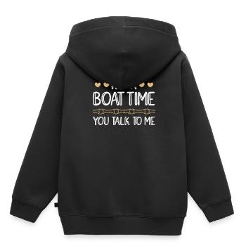 Seglen Segelboot Segler - Kinder Premium Organic Hoodie - Schwarz - Hinten - AI Model Kid Male (0cm)